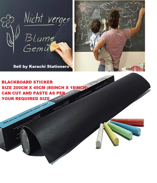 Self-Adhesive Blackboard Wall Sticker 45 x 200 cm.