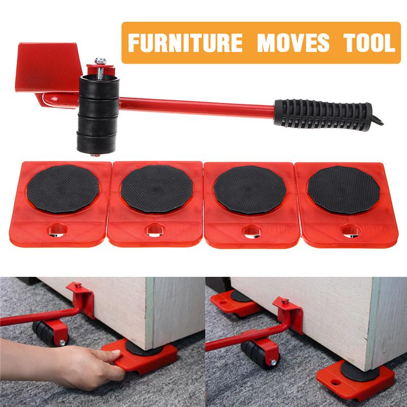 5 In 1 Furniture Transport Roller Set Removal Lifting & Moving Tool.