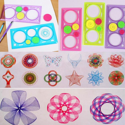 Spirograph Geometric Creative Design Ruler.