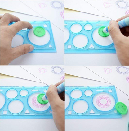 Spirograph Geometric Creative Design Ruler.