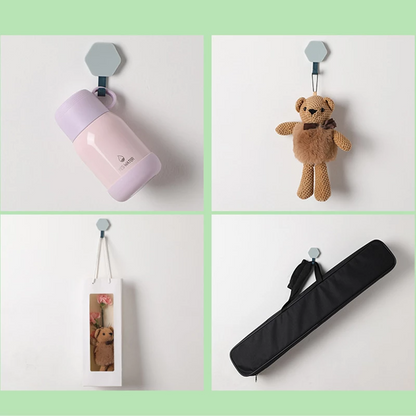 Pack of 2 - Multi-functional Kitchen Bathroom Wall Door Sticky Hook