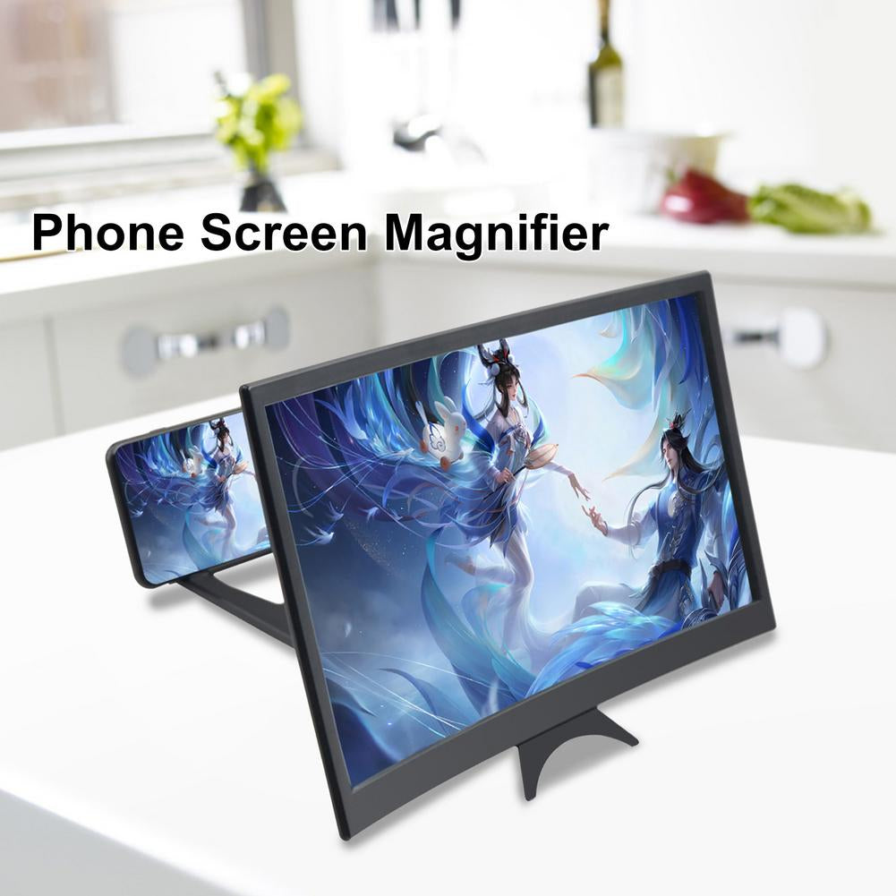 12-Inch HD Screen Magnifier Stend Enlarged Screen Mobile Phone Projection.
