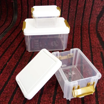 Pack Of 3 - Multi-Purpose Stackable Storage Box Organizer