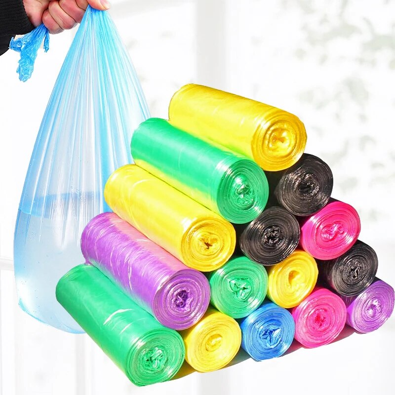 5 Rolls 1 Pack 100Pcs Household Disposable Trash Pouch.
