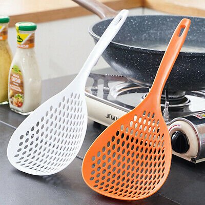 Durable Scoop Colander Strainer Spoon Plastic Water Scoop Colander For Cooking Baking Dumplings - DS Traders