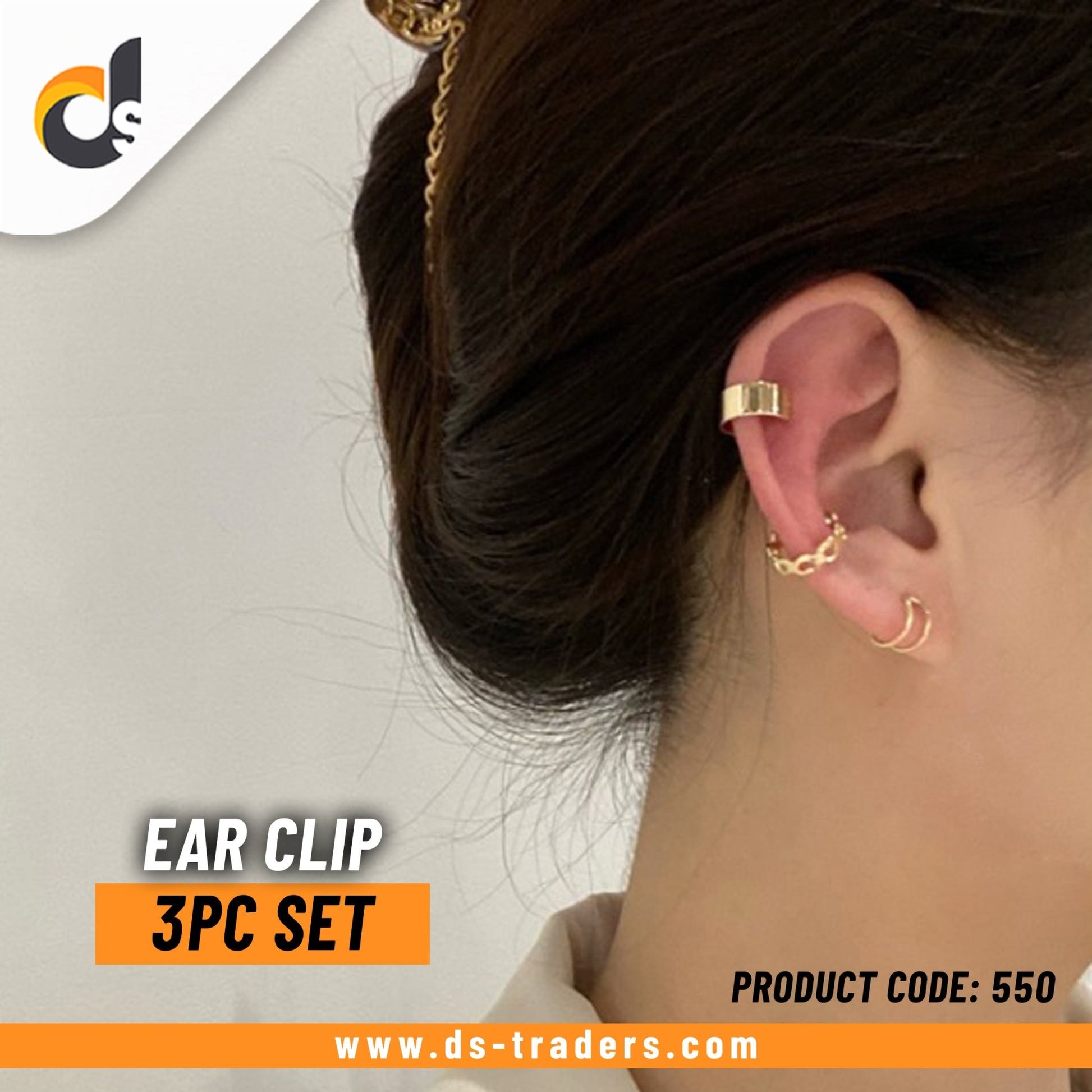 Ear Clip 3pc Set - DS Traders