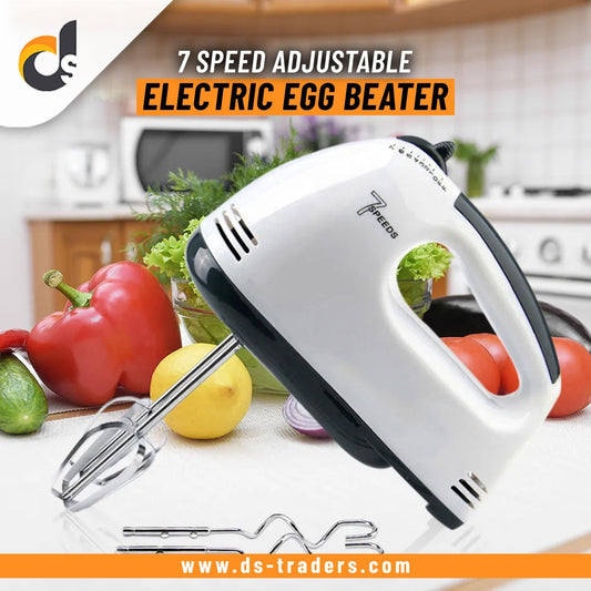 Electric Egg Beater - 7-Speed Adjustable - DS Traders