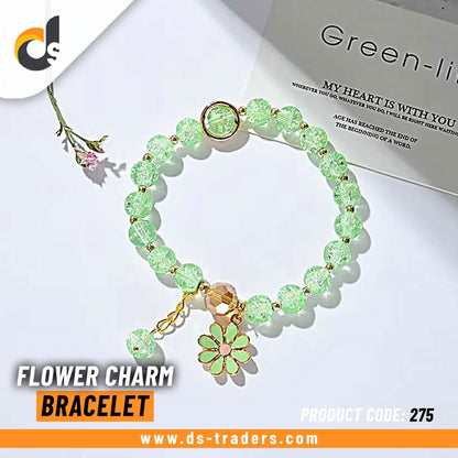 Fashion Flower Charm Beaded Bracelet - DS Traders