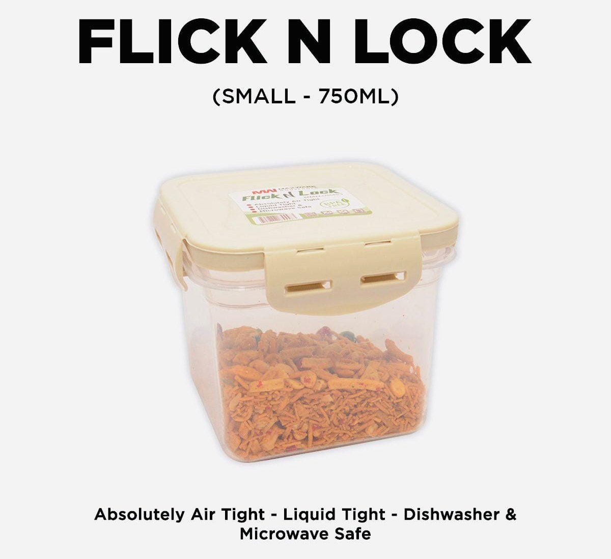 Flick n Lock Airtight Food Container - DS Traders