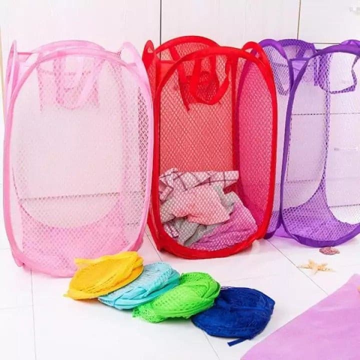 Foldable Storage Net Basket for Laundry and Multipurpose use - DS Traders