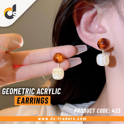 Geometric Acrylic Earring - DS Traders