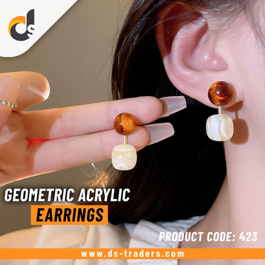 Geometric Acrylic Earring - DS Traders