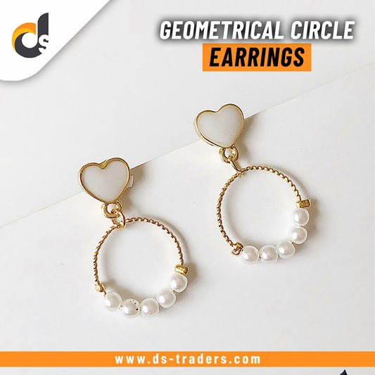 Geometrical Circle Earrings - DS Traders