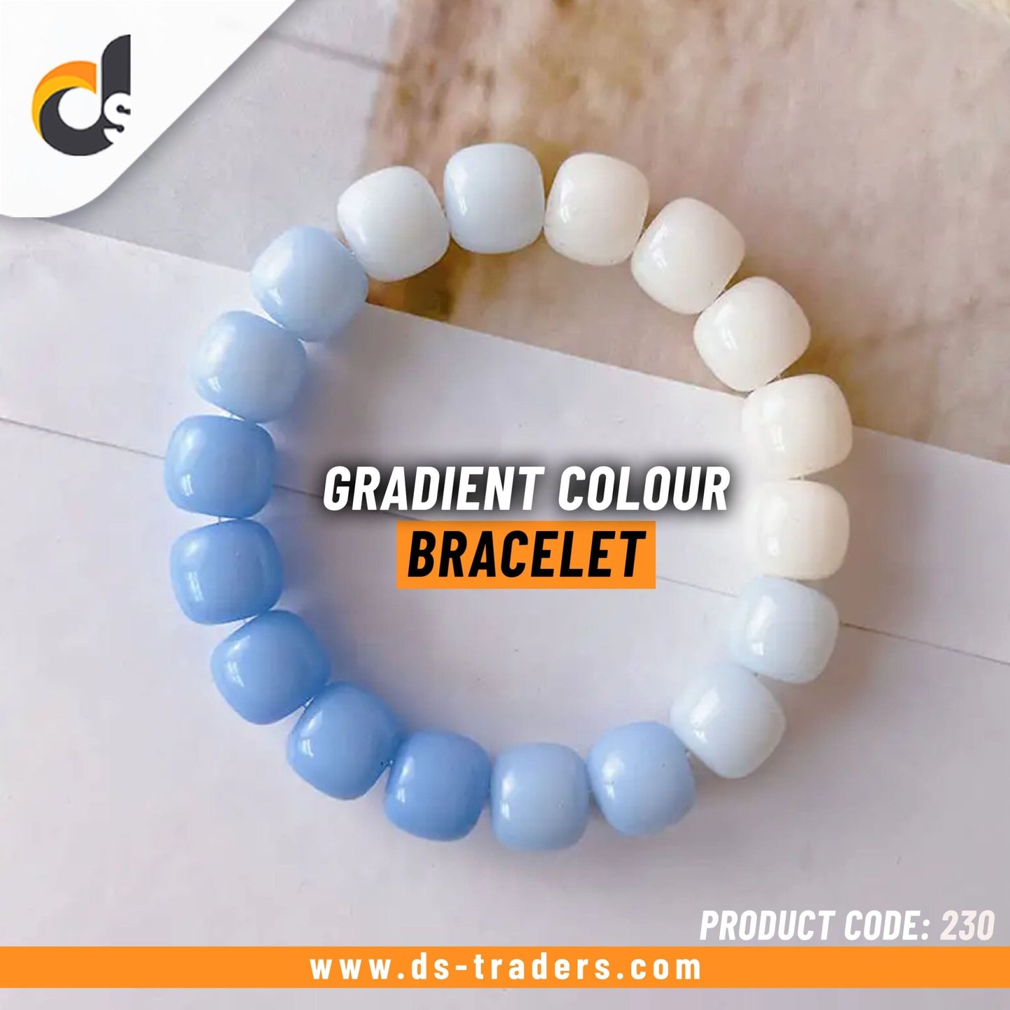 Gradient Color Bead Bracelet - DS Traders