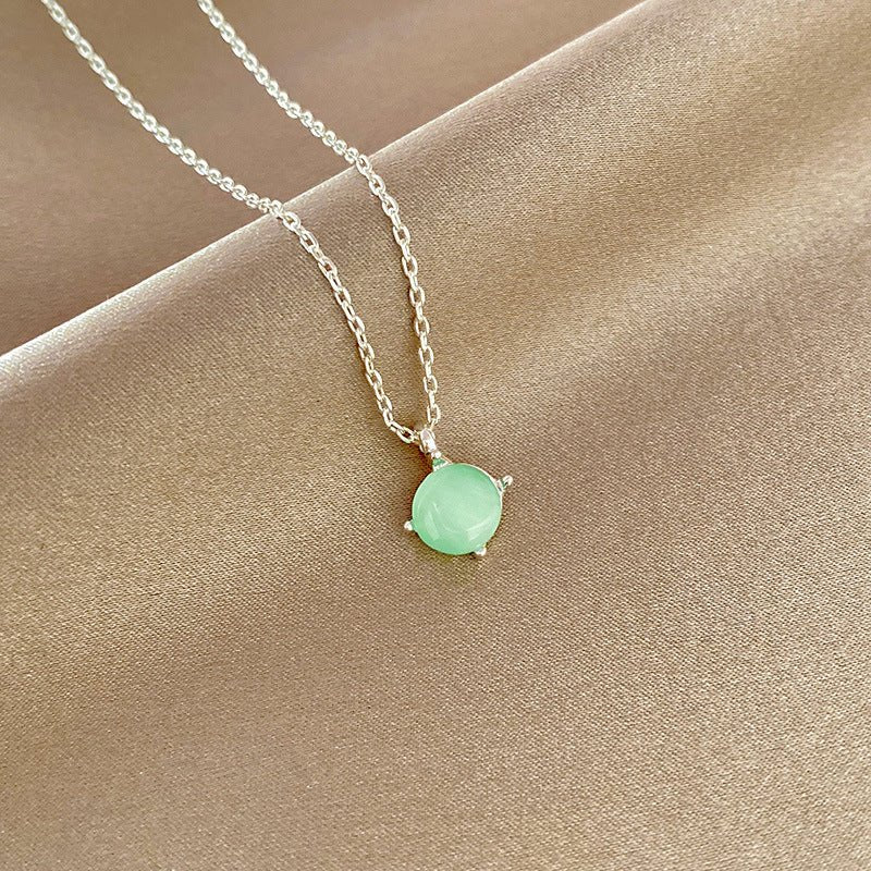 Green Crystal Stone Necklace - DS Traders