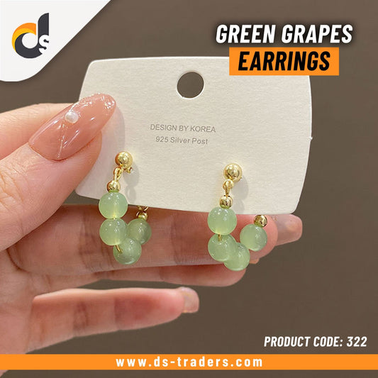 Green Grapes Earrings - DS Traders