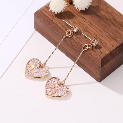 Heart Drop Earrings - DS Traders