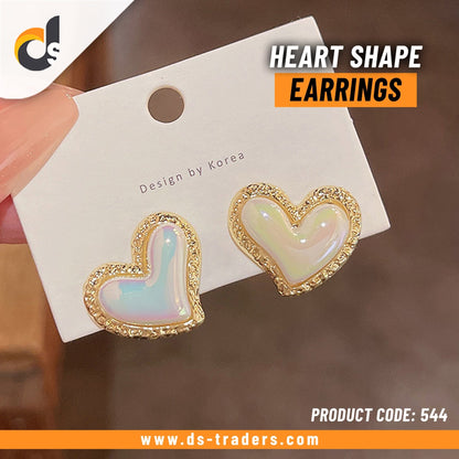 Heart Shape Earrings - DS Traders