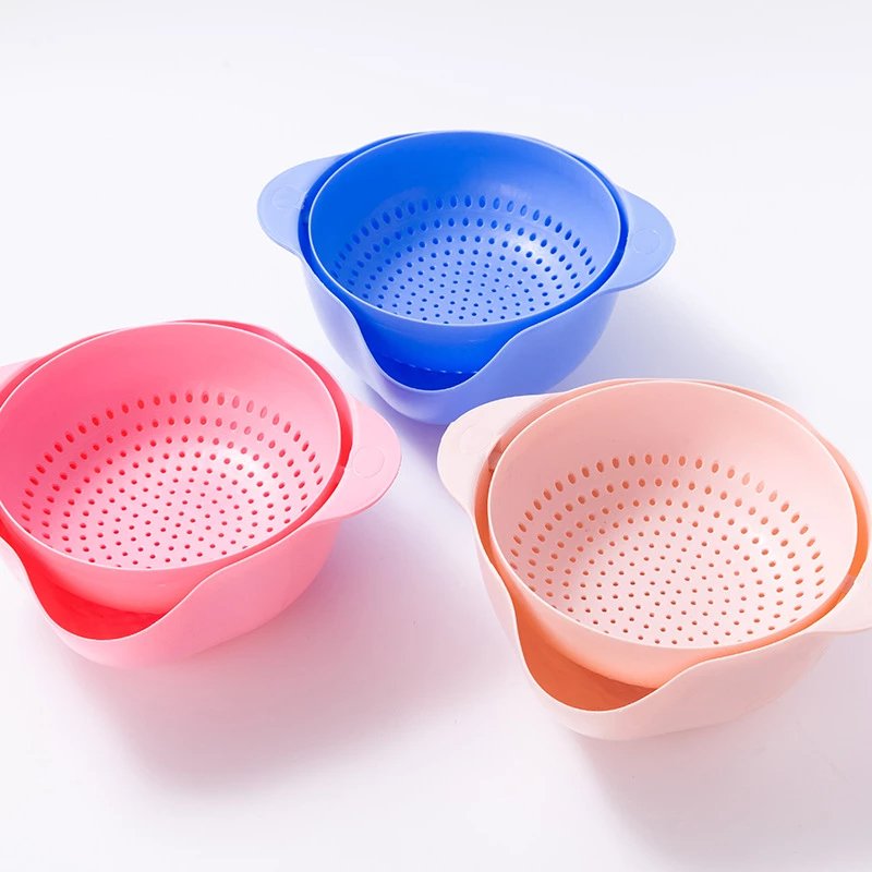Household Double-layer Kitchen Vegetable Washing Fruit Basket. - DS Traders