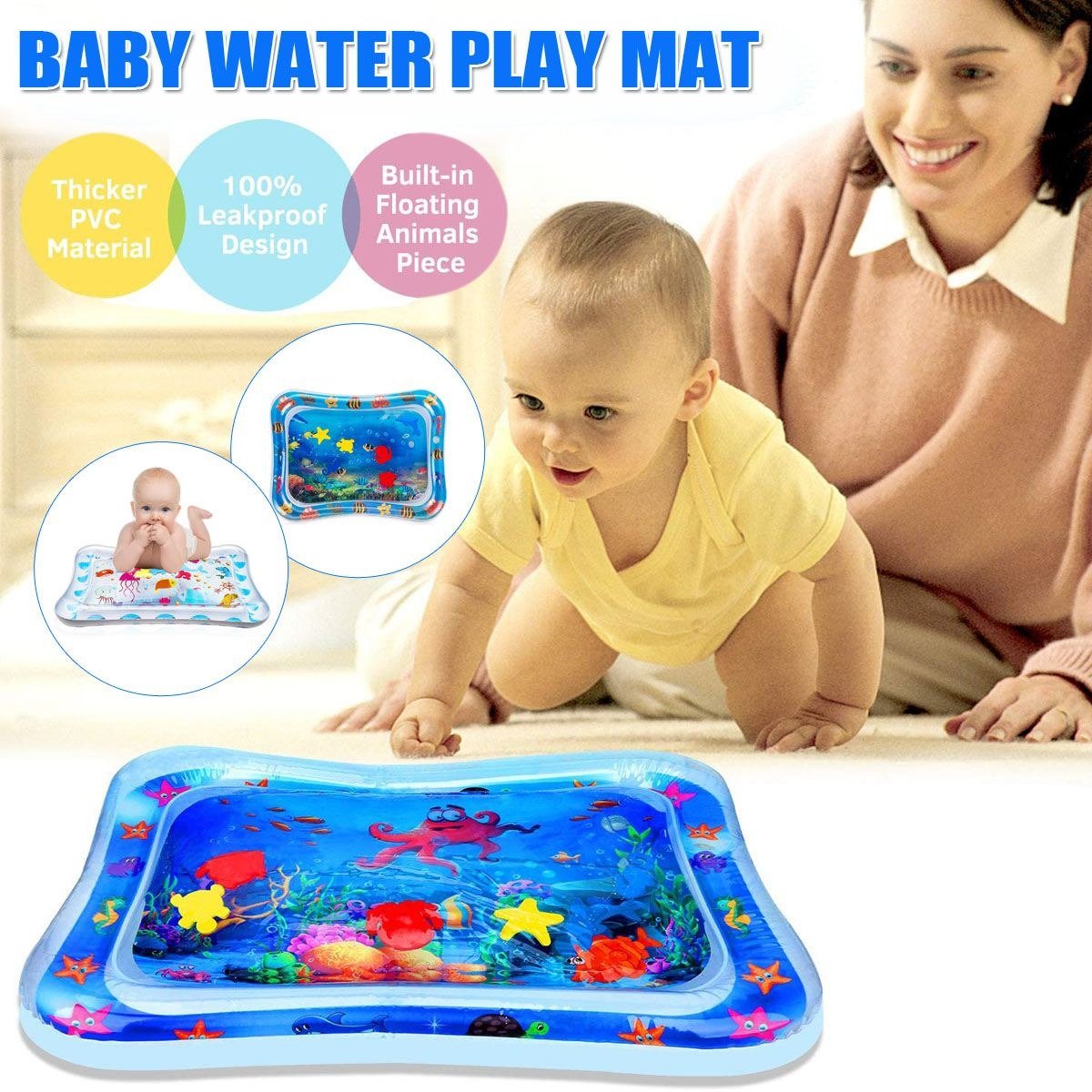 Kids Water Play Mat for Infants Toddlers Summer Fun Activity. - DS Traders