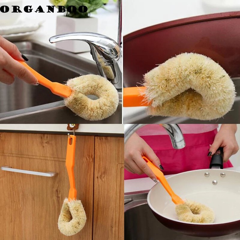 Kitchen Long-handle nonstick skillet brush oil cleaning brush - DS Traders