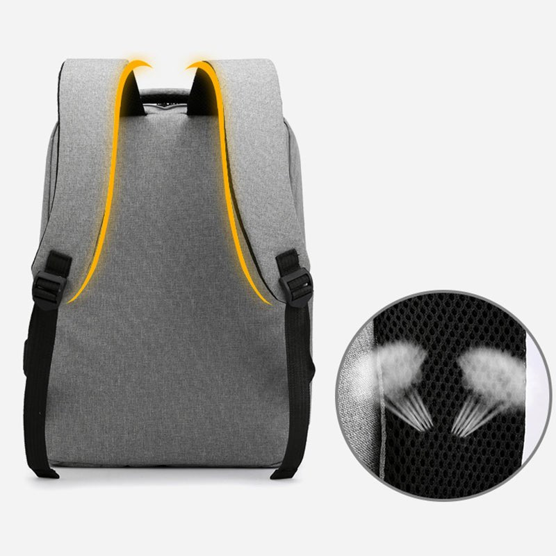 Laptop Backpack USB Charging Waterproof Shoulder Bag. - DS Traders
