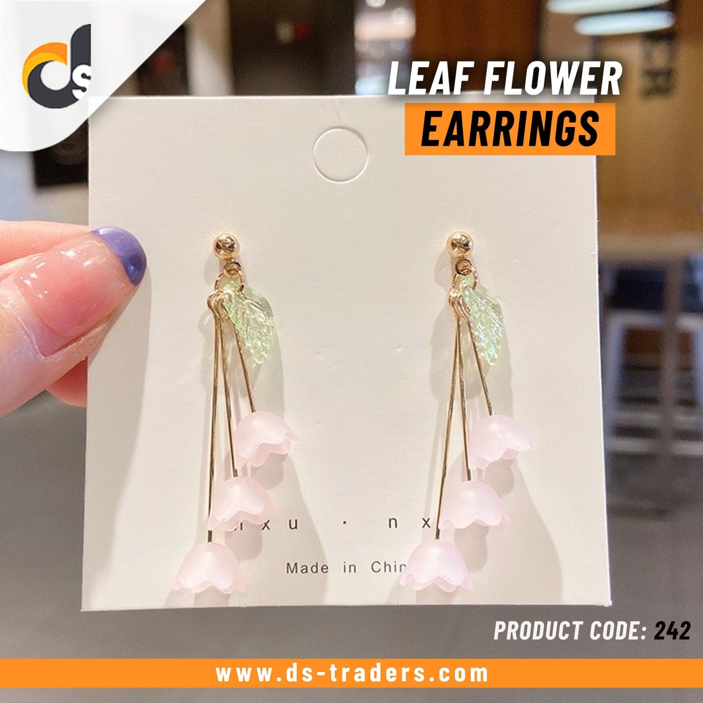 Leaf Flower Retro Earrings - DS Traders