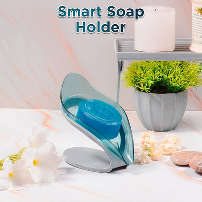 Leaf Style Smart Soap Dish Holder. - DS Traders