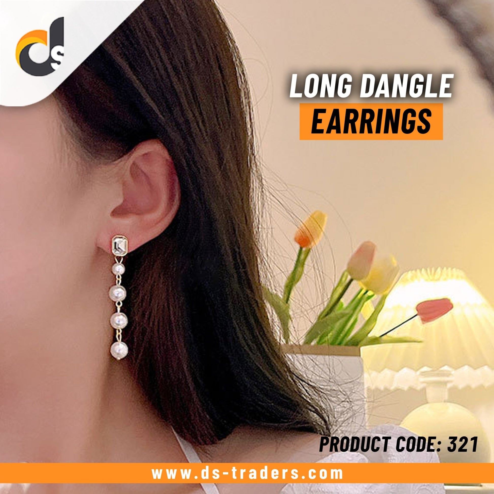 Long Dangle Earrings - DS Traders