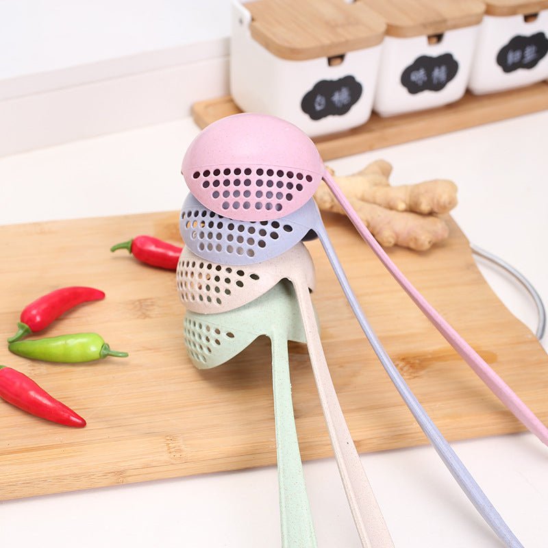 Long Handle 2 In 1 Cooking Colander Slotted Spoon. - DS Traders