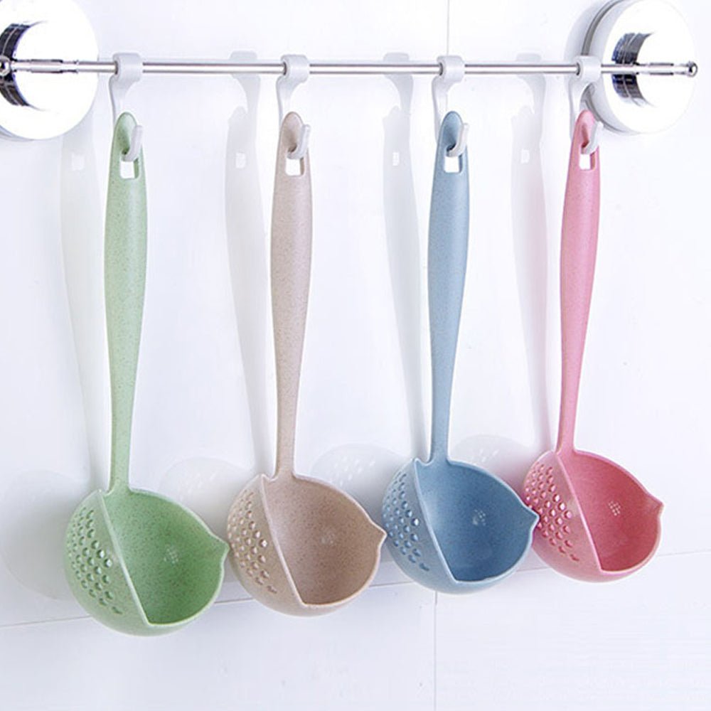 Long Handle 2 In 1 Cooking Colander Slotted Spoon. - DS Traders