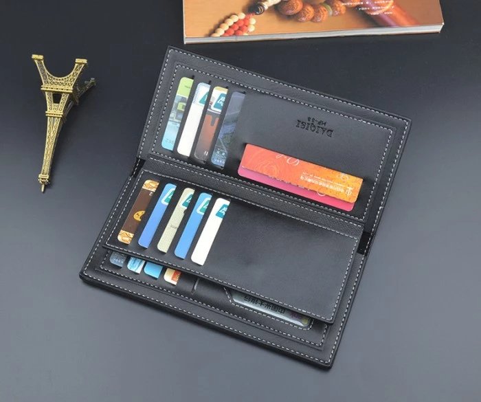 Long Skin Men's Original Folding Wallet random colour - DS Traders