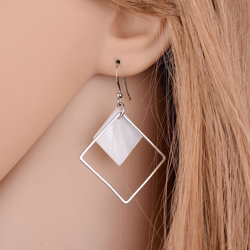 Love Square Earrings - DS Traders