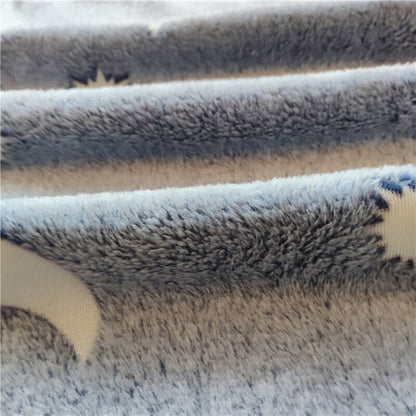 Luminous Blanket Soft Night Glow Blankets Gray Coral Fleece Fashion. - DS Traders