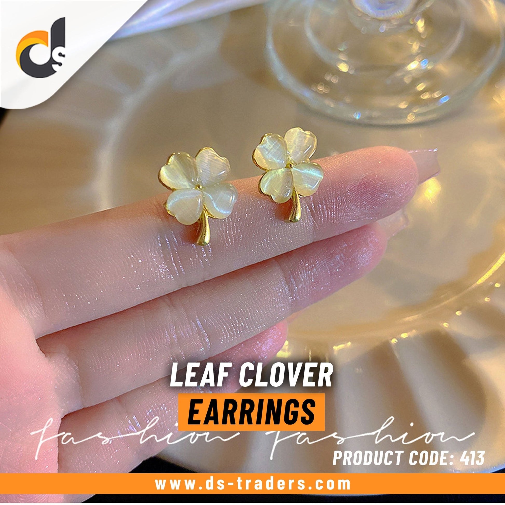 Luxury Leaf Clover Earrings - DS Traders