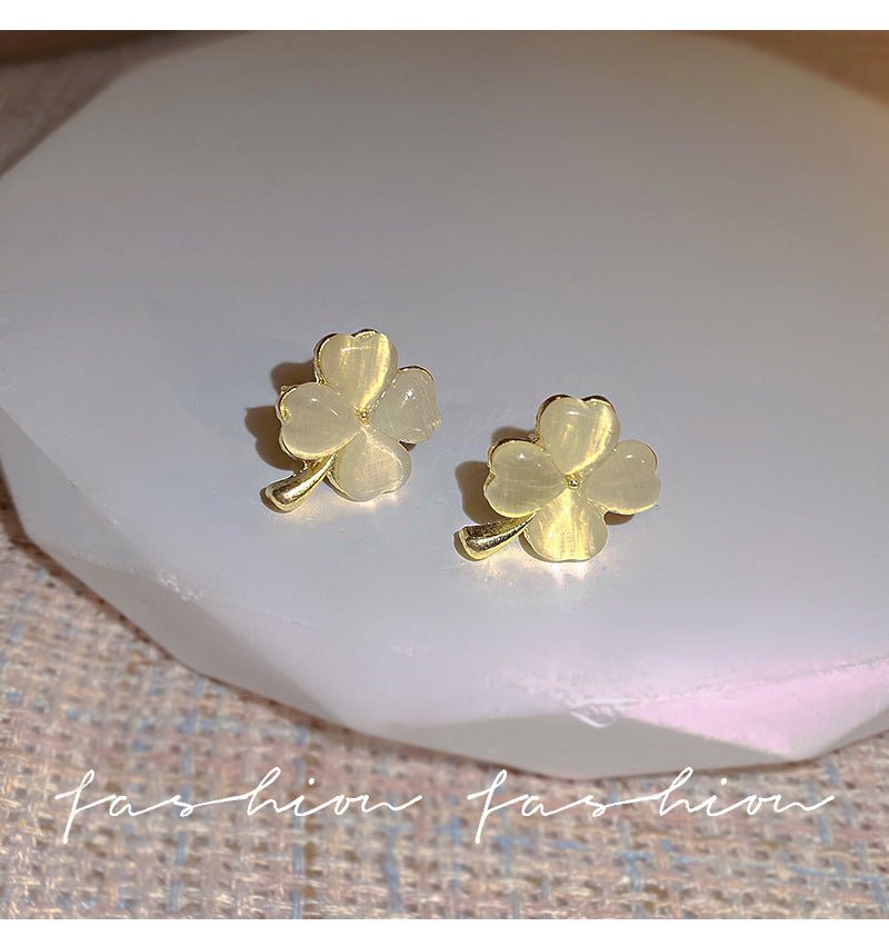 Luxury Leaf Clover Earrings - DS Traders