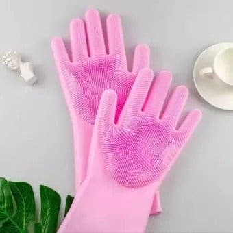 Magic Washing Gloves - Pair Of Silicone Washing Gloves - DS Traders