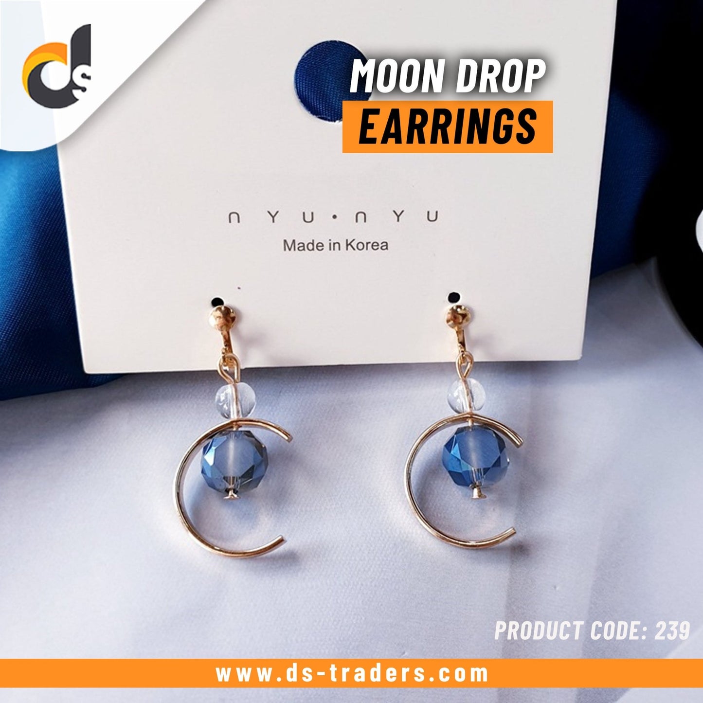 Moon Drop Earrings - DS Traders