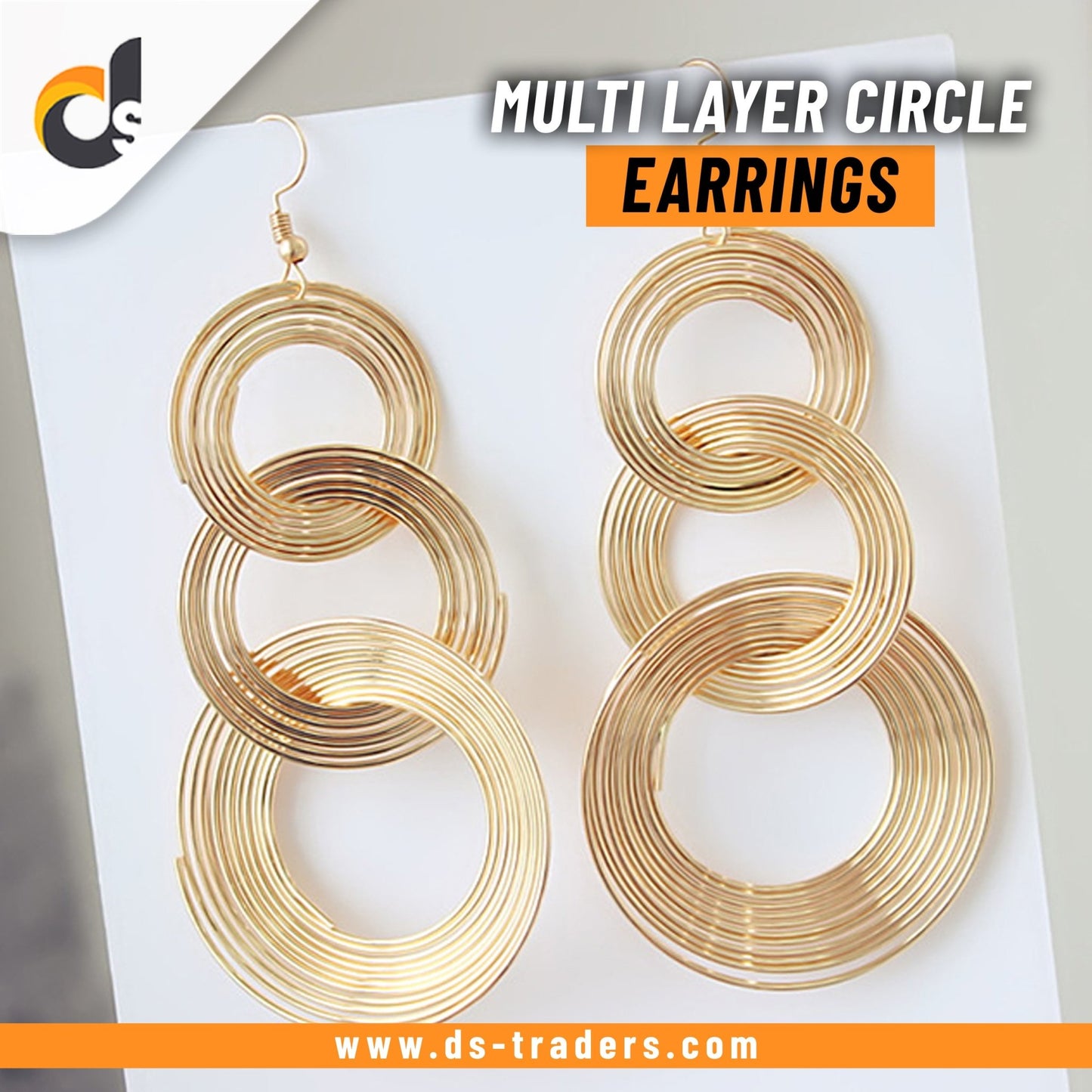 Multi Layer Circle Earrings - DS Traders