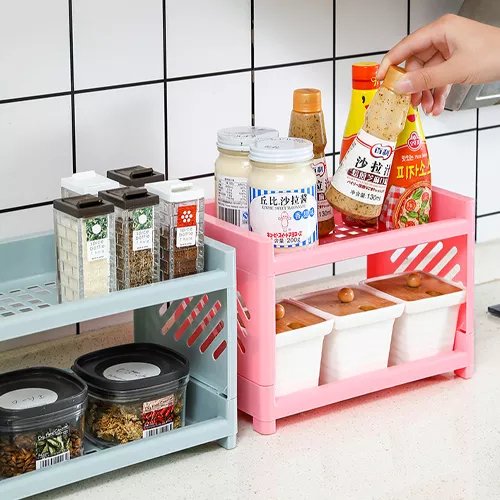 Multifunctional 2 Layers Desktop Organizer Storage Rack. - DS Traders