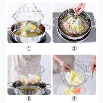 Multifunctional Foldable Chef Basket | 12 in 1 Kitchen Tool - DS Traders