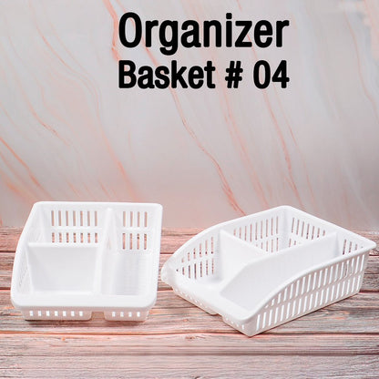 Multiple Purpose 3 Compartment Storage Organizer Basket. - DS Traders