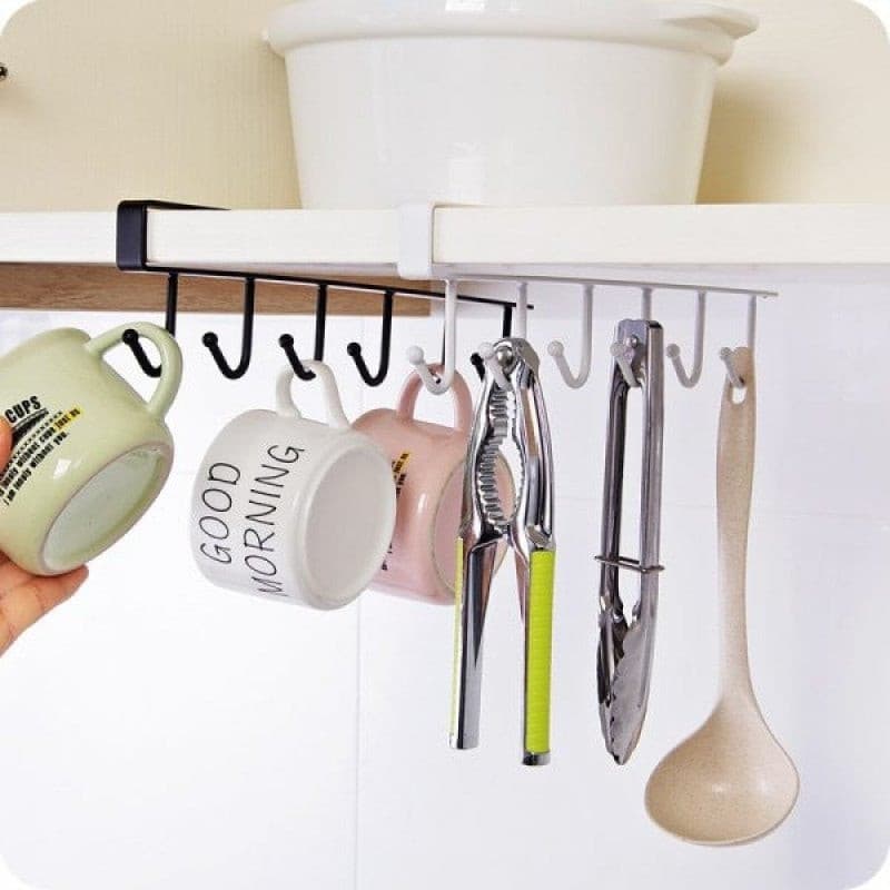 Multipurpose Iron Hanger with 6 Hooks - DS Traders