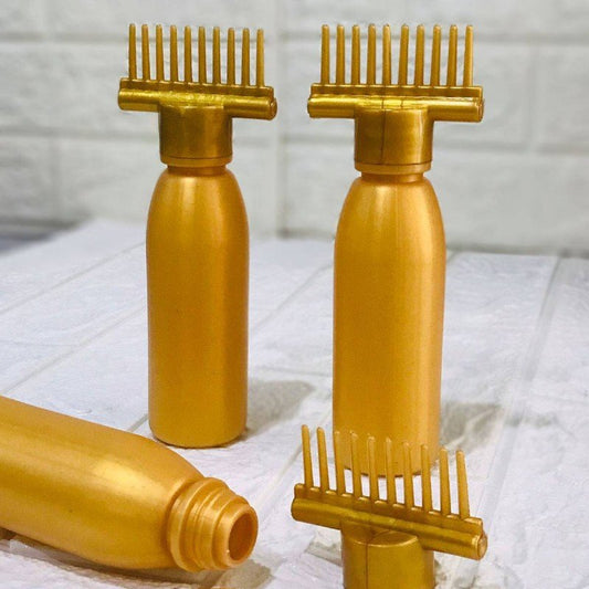 Oil Bottle With Comb Best For Dandruff Remover Anti Lice Stronger Hair. - DS Traders