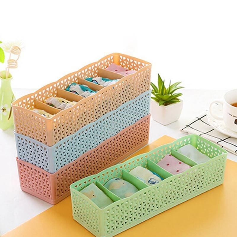 Pack of 1 - 5 Grids Plastic Organizer Storage Box - DS Traders
