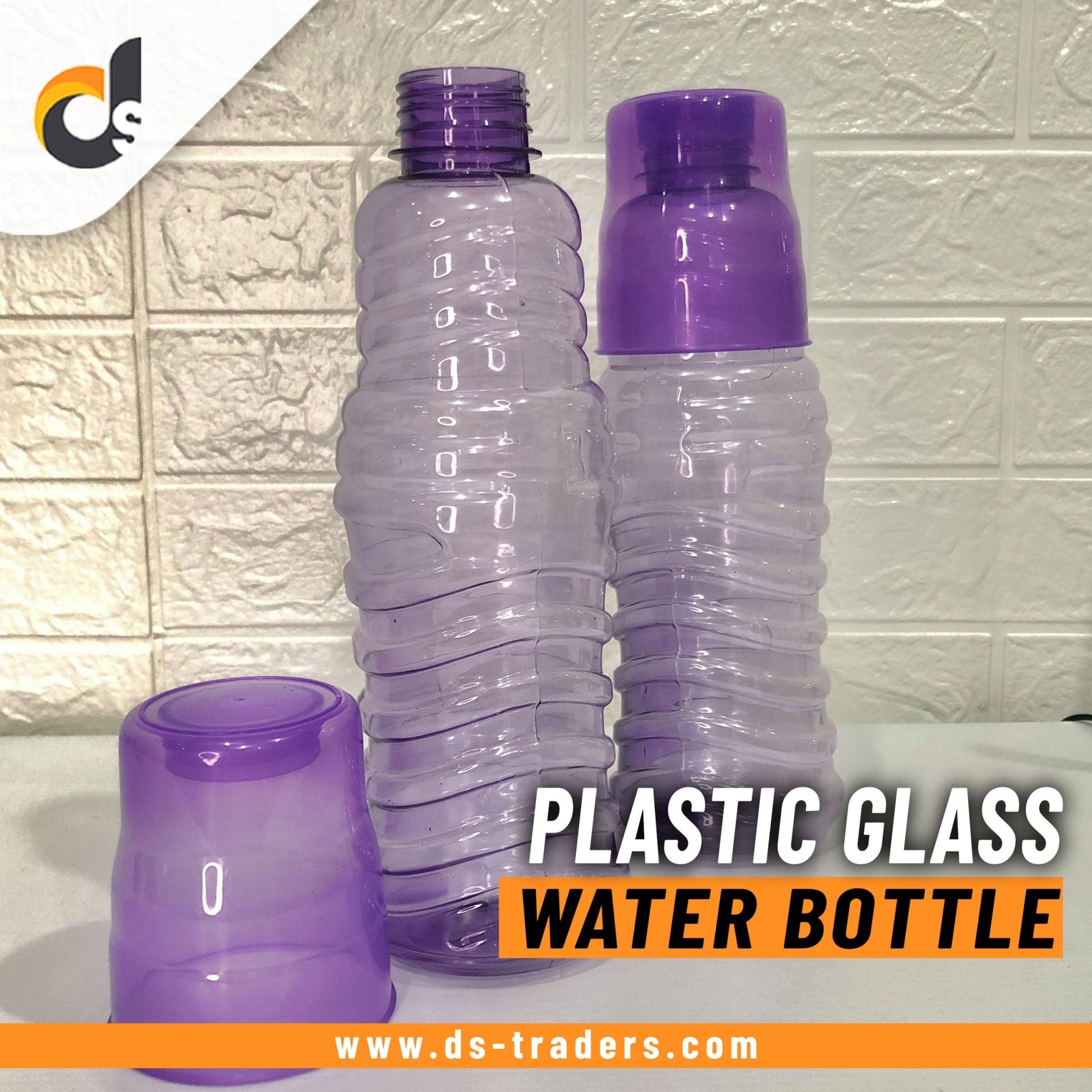 Pack Of 2 Glass Water Bottle - DS Traders