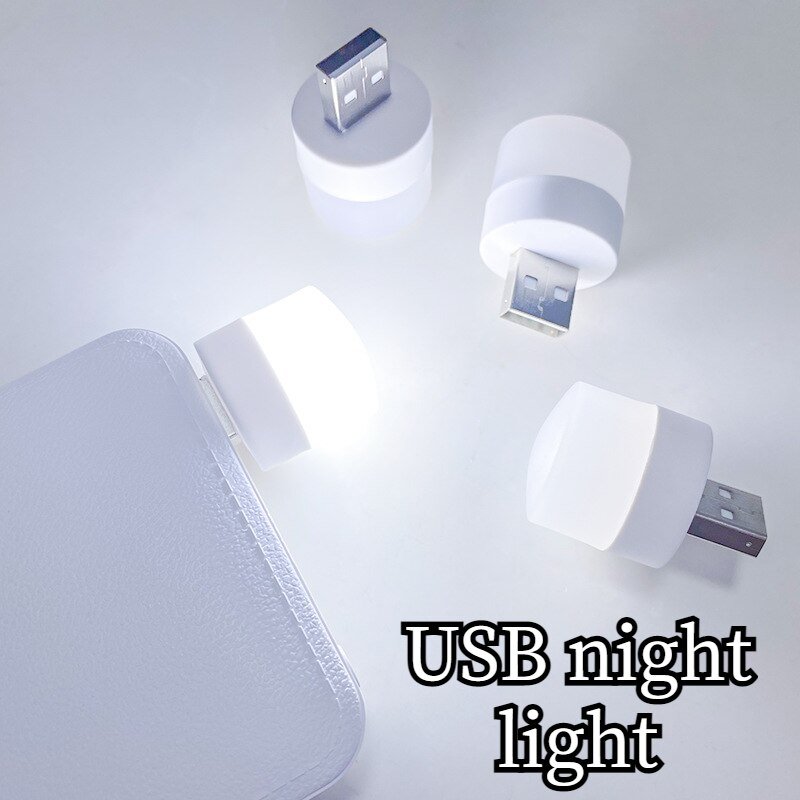 Pack Of 2 Pocket Mini LED Night Light USB Plug Lamp. DS Traders