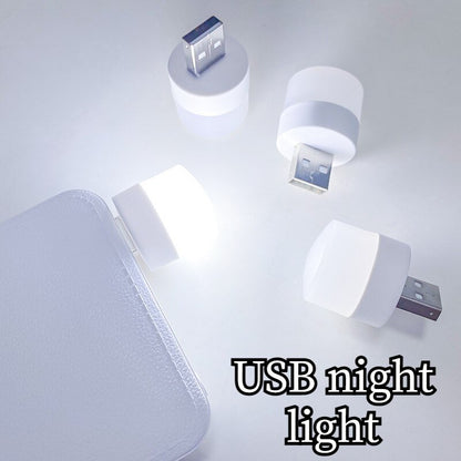 Pack Of 2 - Pocket Mini LED Night Light USB Plug Lamp. - DS Traders