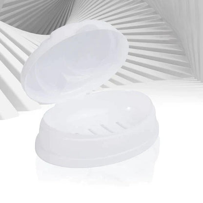 Pack Of 2 - Portable Soap Dish With Rabbit Shape Cover. - DS Traders