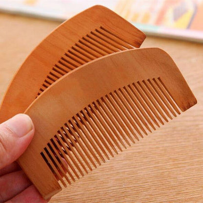 Pack Of 2 - Trendy Wooden Engraved Hair Comb. - DS Traders